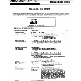 NIPPON CHEMI-CON - CE04W/100UF25V - Electrolytic. 100uF 25V. Package of 5.