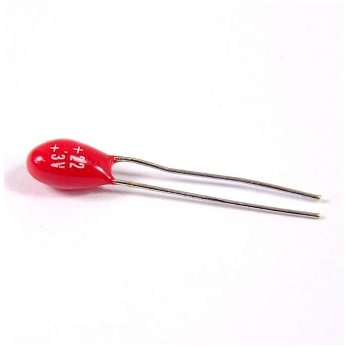 MAJOR - TANT22uF3V - Capacitor, tantalum. 22uF 3V. Package of 25.