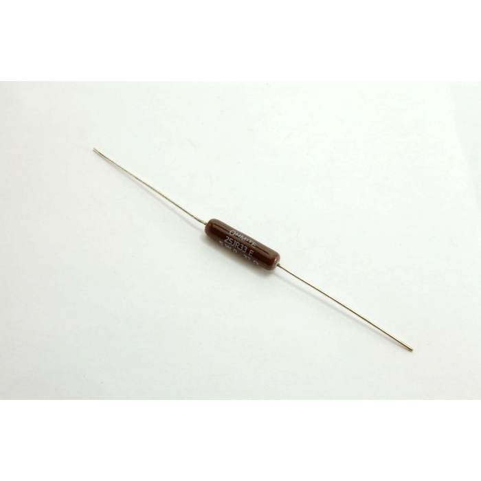 OHMITE - 25JR33E - Resistor, ceramic. 0.33 Ohm 5W.