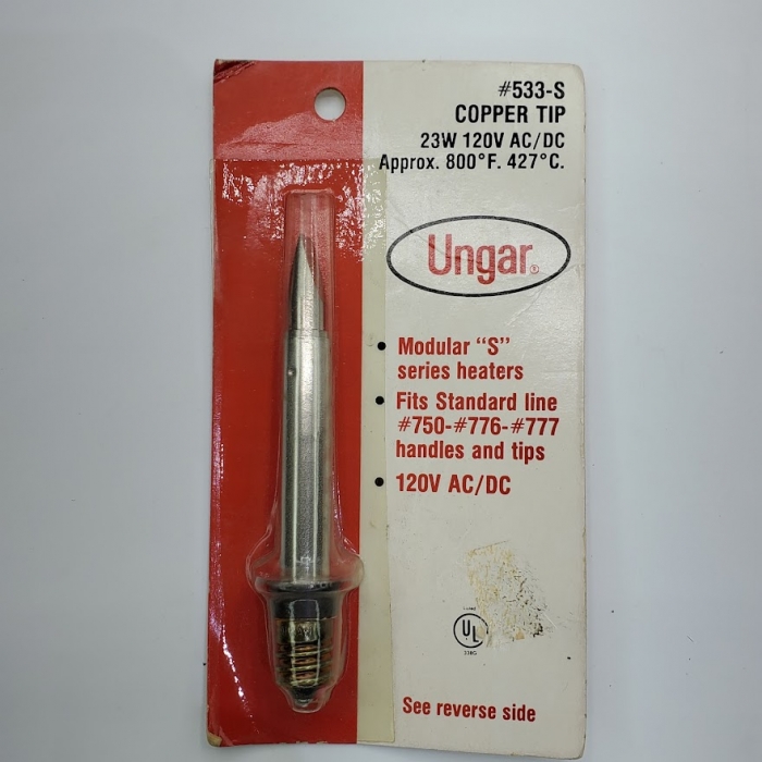 Weller  Ungar - 533S - Modular Heater, 23W, 800F, Long Chisel Tip. 