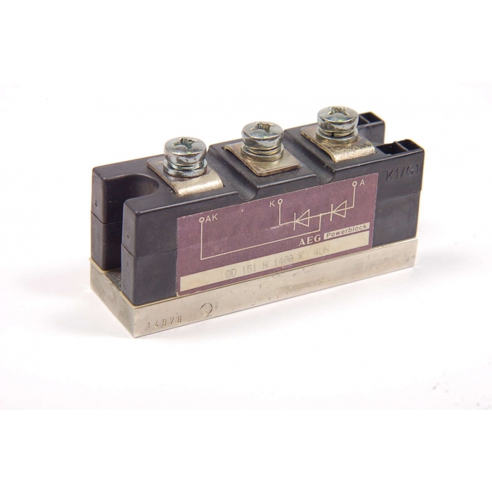 AEG - DD151N1400K - Diode, dual module. 151Amp 1400V.