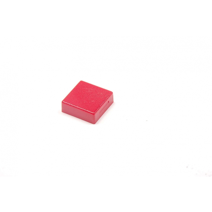 Unidentified MFG - 250PM02A - Rectangular P/B Cap 3/4" square. Red.