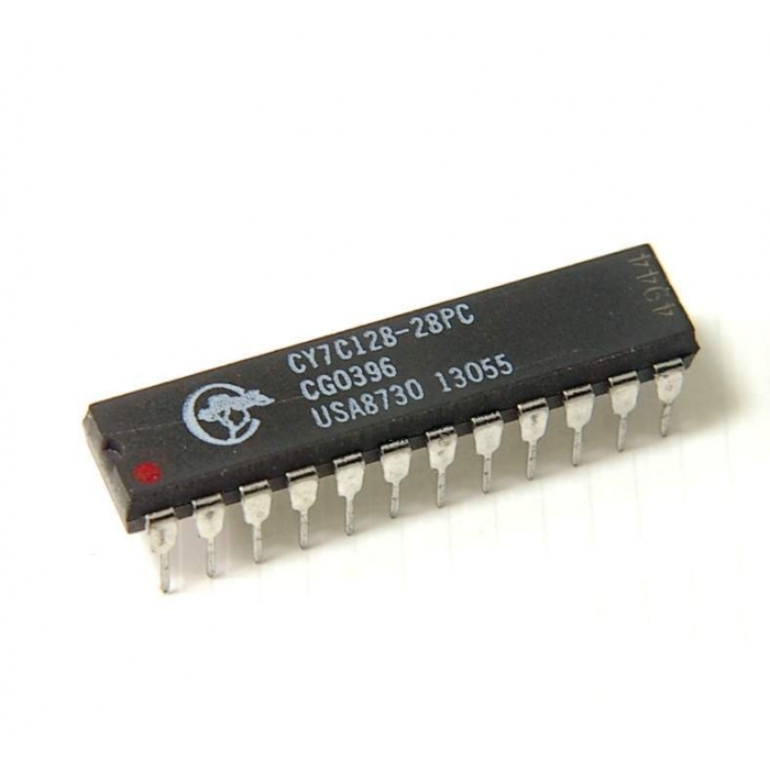 CYPRESS SEMICONDUCTOR CORP - CY7C128-28PC - IC. 2K x 8 SRAM. Case: 24 Dip.