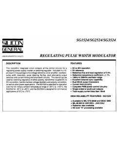 Silicon General/Microsemi - SG1524J/883B - IC, PWM. Military.