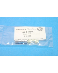 Norgren Fluidics - 4LD-010-D00+ - 4LD-010 - Check Valve, Miniature.