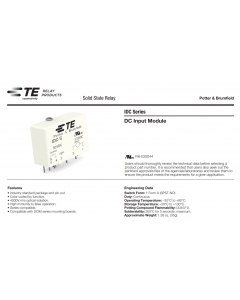 TE Connectivity Potter & Brumfield - IDC5F - 9-1393028-4 - Relay, SSR, I/O. Module. Used Removed from Equipment